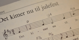 noder til sangen det kimer nu til julefest